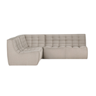 The N701 Modular Sectional Sofa, Square 1-2 from Ethnicraft in ecru eco fabric.
