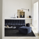 The N701 Modular Sectional Sofa, Square 1-2 from Ethnicraft in graphite eco fabric in a designer home.