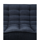 The N701 Modular Sectional Sofa, Square 1-2 from Ethnicraft in graphite eco fabric focusing on the upholstery.