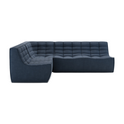The N701 Modular Sectional Sofa, Square 1-2 from Ethnicraft in graphite eco fabric.