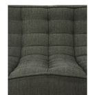 The N701 Modular Sectional Sofa, Square 1-2 from Ethnicraft in moss eco fabric close up.