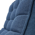 The N701 Modular Sofa from Ethnicraft with blue standard fabric close up.