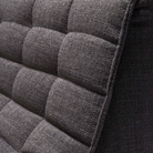 The N701 Modular Sofa from Ethnicraft with dark gray standard fabric close up.