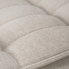 The N701 Modular Sofa from Ethnicraft with ecru eco fabric close up.