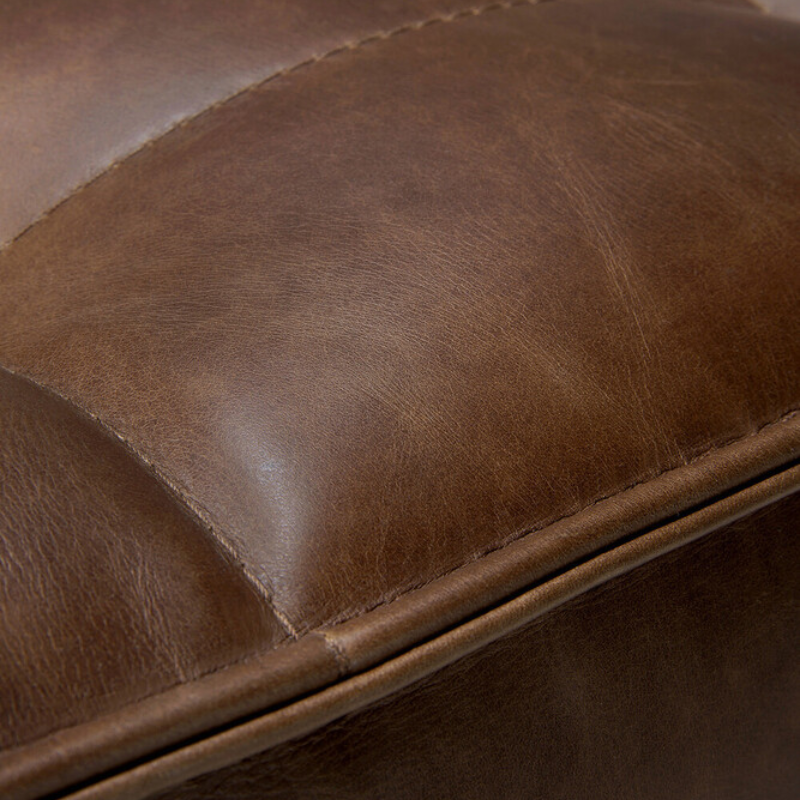 The N701 Modular Sofa Set 90 Degree Square Corner Chestnut from Ethnicraft seat details. all-groups