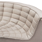 The N701 Modular Square Corner Sofa 2-3 from Ethnicraft in beige standard fabric round curve in details. all-groups