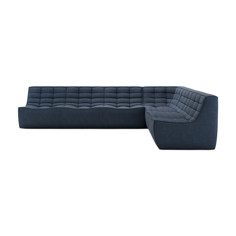 The N701 Modular Square Corner Sofa 2-3 Right from Ethnicraft in graphite standard fabric.