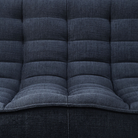 The N701 Modular Square Corner Sofa 2-3 from Ethnicraft in graphite eco fabric backrest and seat in details. all-groups