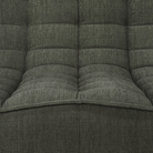 The N701 Modular Square Corner Sofa 2-3 from Ethnicraft in moss eco fabric seat cushion in detail. all-groups
