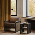 The Panel Lounge Chair from Ethnicraft in a living room.