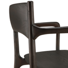 The PI Dining Chair without Armrest by Ethnicraft with the back close-up.