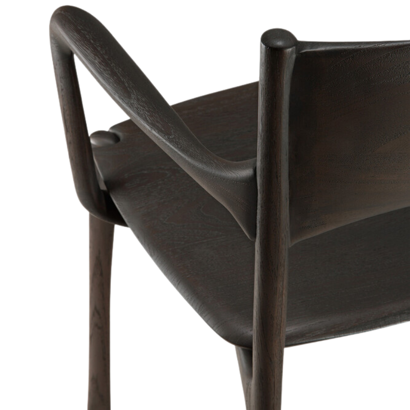 The PI Dining Chair without Armrest by Ethnicraft from top details.