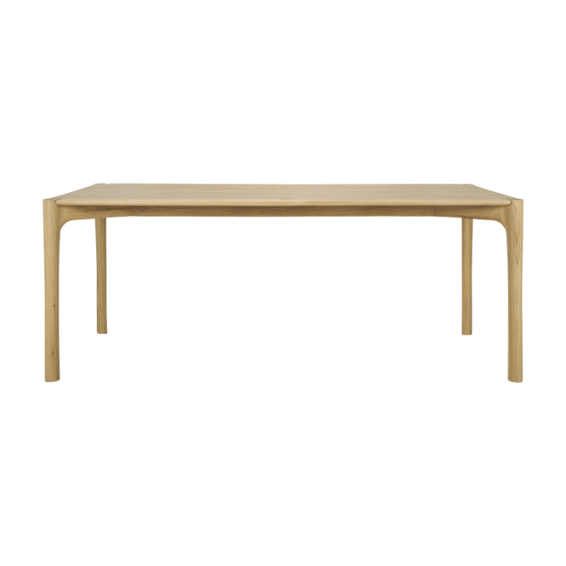 The PI collection honors nature’s design by keeping the strength, curves and lines, as nature intended. Interesting shapes are discovered in this sleek and stylish, polished imperfect, finish. Each PI item is finished by hand to ensure that the individual character of the wood is respected. The PI dining table offers a balanced place to gather and share memories with loved ones.