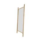 The full PI Oak Floor Mirror by Ethnicraft from a side angle.