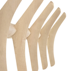 The sycamore PI Wall Coat Rack Oak by Ethnicraft in detail.