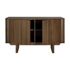 The 47-inch Pillar Sideboard by Ethnicraft with both doors open.