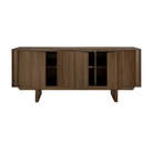 The 66.5-inch Pillar Sideboard by Ethnicraft with the doors open.