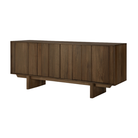 The 66.5-inch Pillar Sideboard by Ethnicraft, from a side angle.