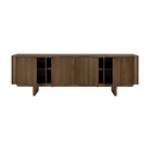 The 86.5-inch Pillar Sideboard by Ethnicraft with both doors open.
