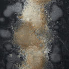 The Rectangular Organic Valet Tray Black from Ethnicraft with the details of the hand-printed design.