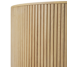 The Roller Max Coffee Table Oak by Ethnicraft in detail of woodwork. all-groups