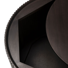 The Roller Max Coffee Table from Ethnicraft shows big storage space from close-up. all-groups