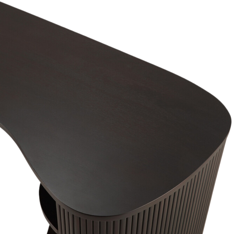 The Roller Max Desk by Ethnicraft from the top angle.