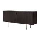 The 66-inch Roller Max Sideboard from Ethnicraft in teak off black.
