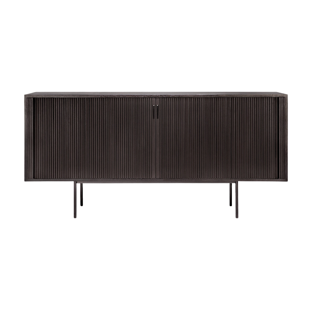 The 66-inch Roller Max Sideboard from Ethnicraft in teak off black.