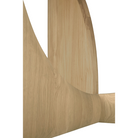 The oak Round Geometric Dining Table from Ethnicraft base.