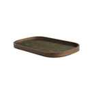 The Second Nature Valet Tray Small Rectangular from Ethnicraft from the side angle.
