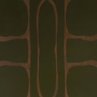 The Second Nature Valet Tray Round from Ethnicraft with the details of the hand-printed design.