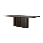 The Sequence Dining Table by Ethnicraft from a side angle.