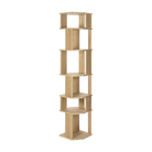 The Stairs Column Oak by Ethnicraft from the side angle.