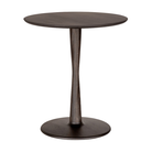 Illuminee Torsion Round Dining Table 27.5 inch by Ethnicraft in brown oak.
