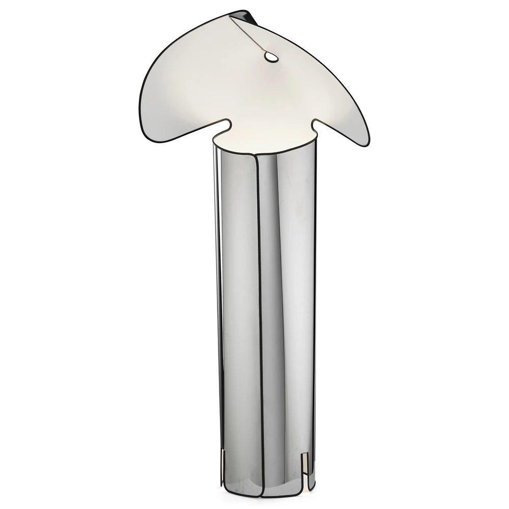 The Chiara Floor Lamp by Flos at an angle.