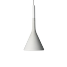 The Aplomb Pendant from Foscarini in white.