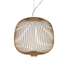 The Spokes 2 Pendant from Foscarini in large in copper.