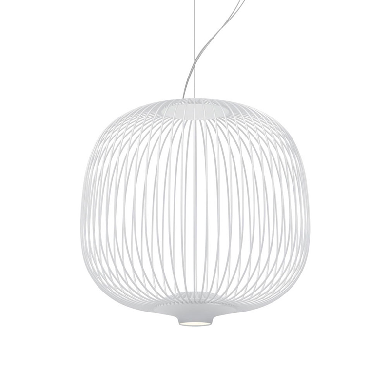 The Spokes 2 Pendant from Foscarini in large in white.