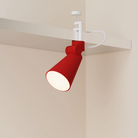 The canyon Aim Clamp Light from Gantri with the white clamp.