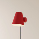The canyon Aim Floor Light from Gantri with the chrome rod option.