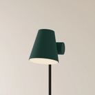The forest Aim Floor Light from Gantri with the black rod option.
