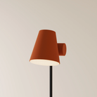 The sedona Aim Floor Light from Gantri with the black rod option.