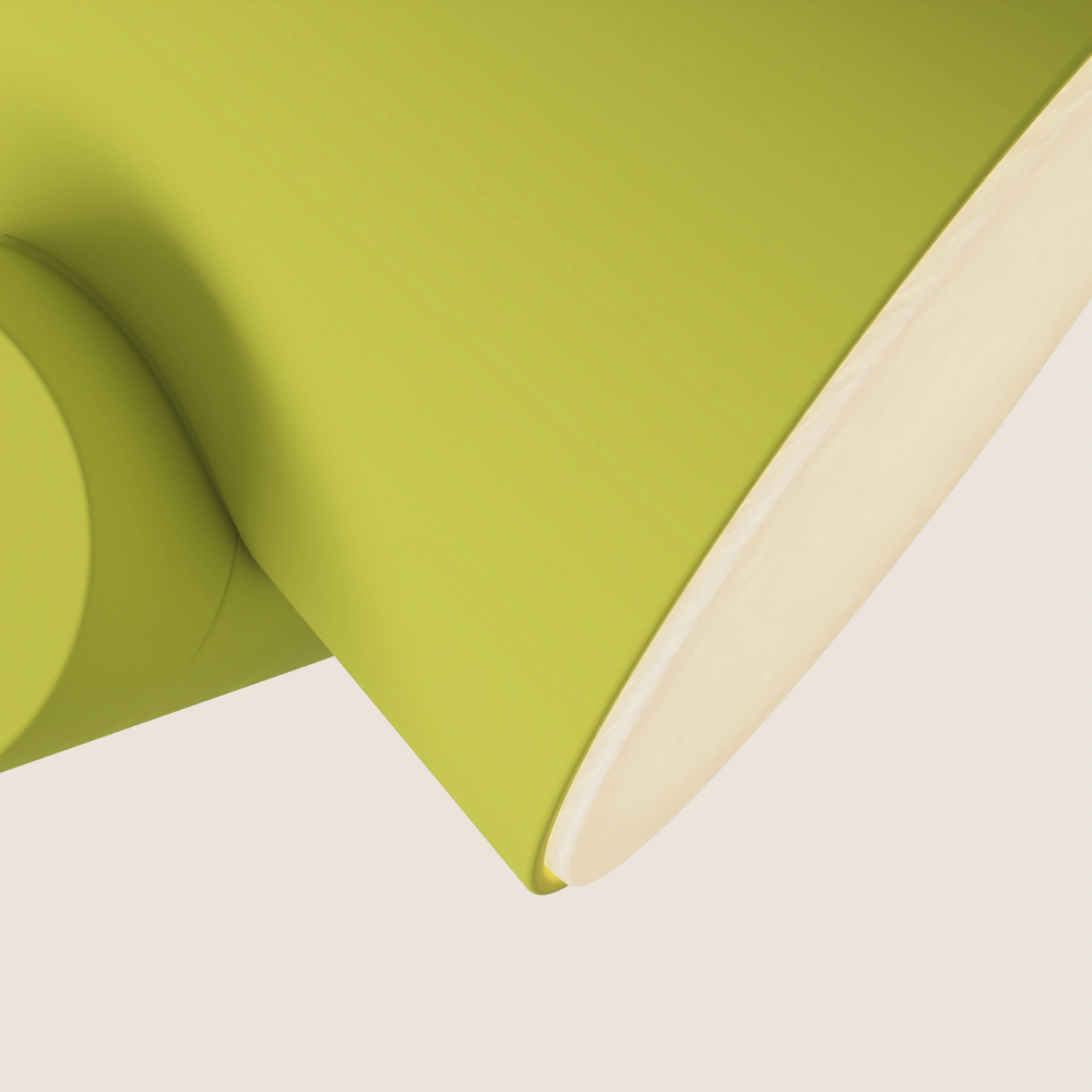 The sprout Aim Floor Light from Gantri close up.