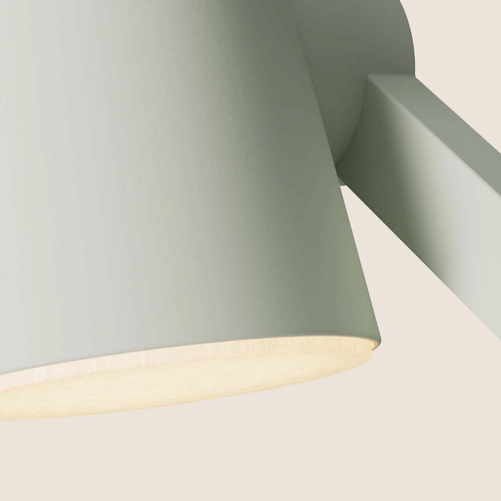 The meadow Aim Task Light from Gantri close up.