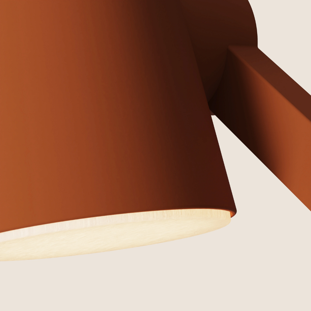 The sedona Aim Task Light from Gantri close up.