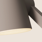 The smoke Aim Task Light from Gantri close up.