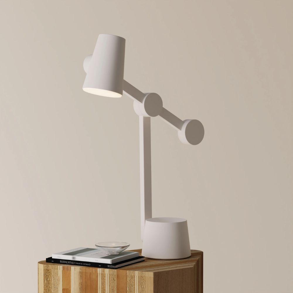 The stone Aim Task Light from Gantri.