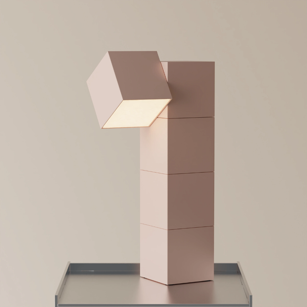 The coral Analog Task Light from Gantri. 