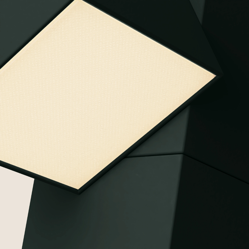 The forest Analog Task Light from Gantri close up.